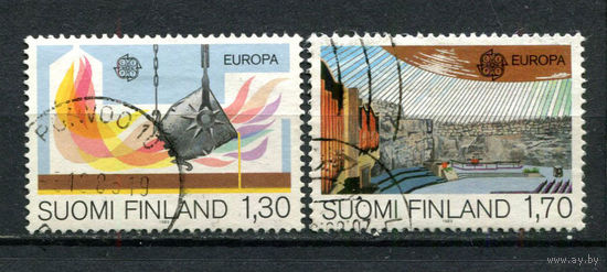 Финляндия - 1983 - Европа (C.E.P.T.), Великие достижения человеческого разума - [Mi. 926-927] - полная серия - 2 маркм. Гашеные.  (Лот 153BB)