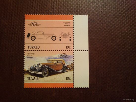 Тувалу 1985 г.Автомобиль класса люкс -Horch 12./46а/