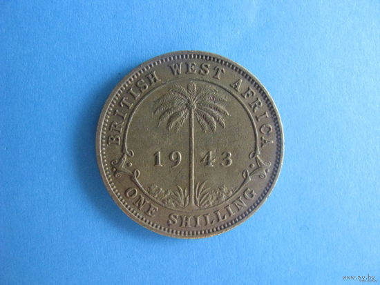 Британская Западная Африка 1 шиллинг 1943 распродажа коллекции