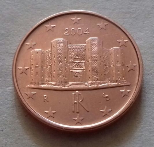 1 евроцент, Италия 2004 г., AU