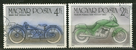 Транспорт. Мотоциклы. Венгрия. 1985. Серия 2 марки