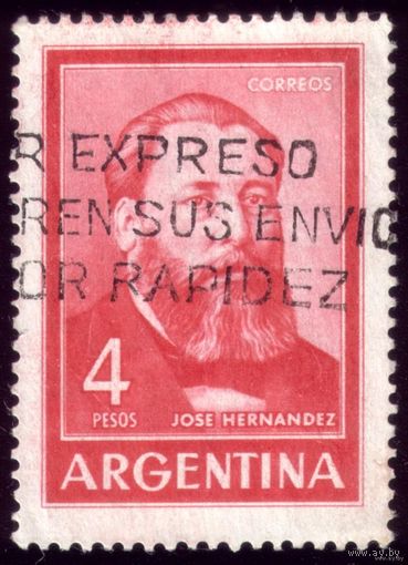 1 марка 1965 год Аргентина Х.Эрнандес 866