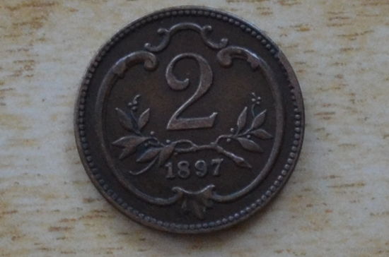 Австрия 2 геллера 1897
