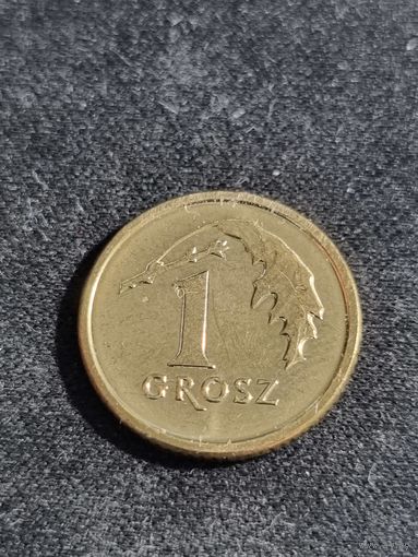 Польша 1 грош 2014 Unc