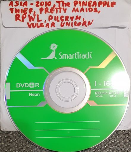 DVD MP3 дискография - The PINEAPPLE THIEF, PRETTY MAIDS, RPWL, PILGRYM, VULGAR UNICORN - 1 DVD