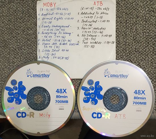 CD MP3 MOBY, ATB - 2 CD.