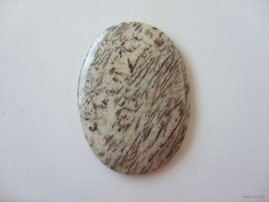 Кабошон из натурального камня пегматит графический 38х51мм