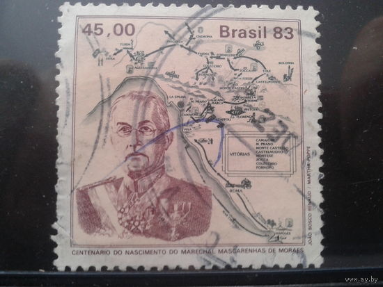 Бразилия 1983 Маршал Моралес, карта