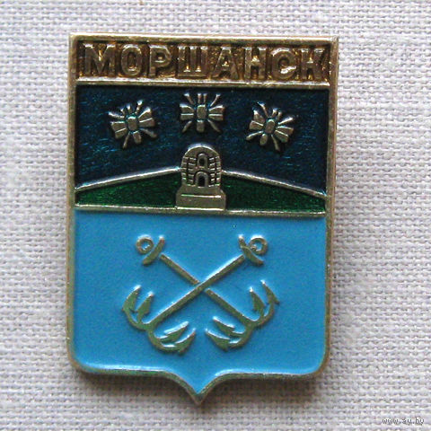 Значок герб города Моршанск 13-33