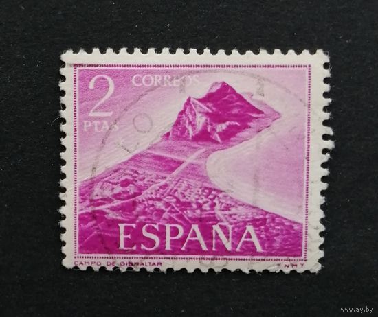 Испания 1969. Вид с воздуха на Гибралтар