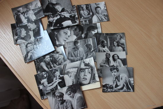 Артисты советского  кино 20 фотооткрыток.1958г