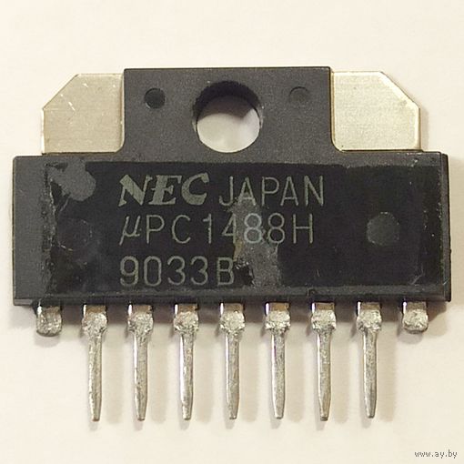 UPC1488H. NEC Japan. Драйвер вертикальной (кадровой) развертки ТВ. mPC1488H. PC1488H. UPC1488 mPC1488 PC1488 (аналог LA7830)