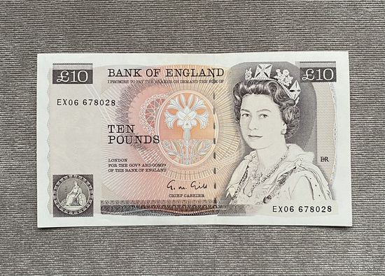 Великобритания 10 фунтов 1988