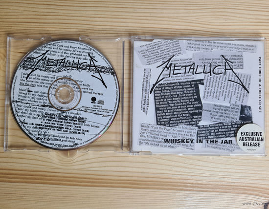 Metallica - Whiskey In The Jar (CD, Australia, 1999, лицензия) Part 3 of a 3 CD set