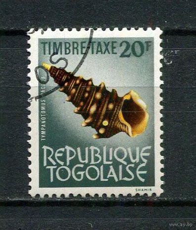 Того - 1964/1965 - Ракушки 20Fr. Portomarken - [Mi.69P] - 1 марка. Гашеная.  (Лот 83EK)-T7P17