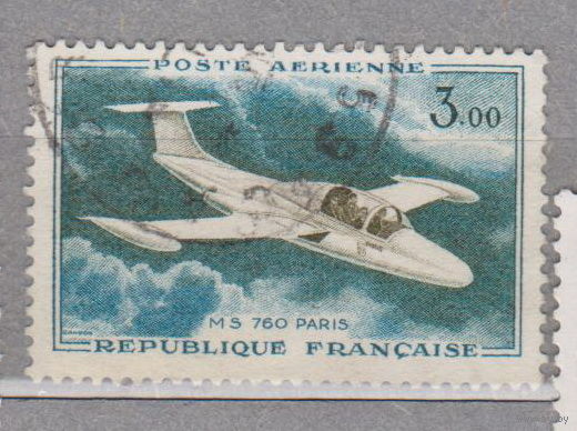 Самолет авиация Франция 1959 год менее 50% от каталога   лот 4
