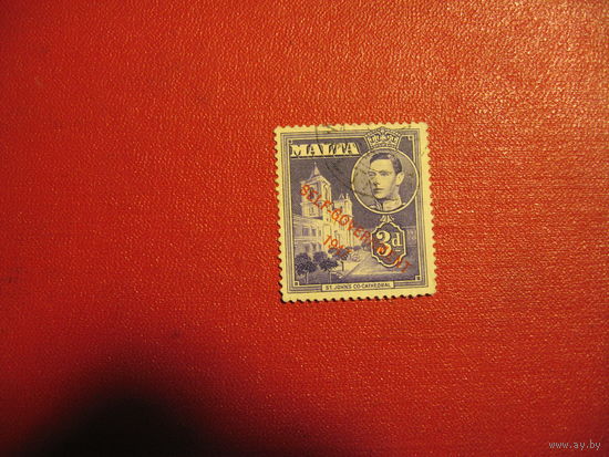 Марки Король Георг VI и местные мотивы, с надпечаткой "Самоуправление - 1947" 1948 год Мальта