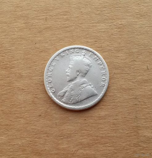 Британская Индия, полрупии 1921 г., серебро 0.917, Георг V (1910-1936)