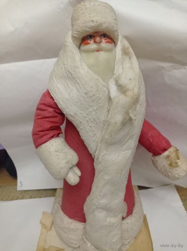 Дед мороз СССР из ваты и ткани, 50 см. Дед мороз СССР, ватный дед мороз