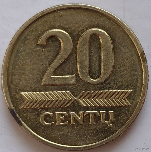 20 центов 1997 Литва. Возможен обмен