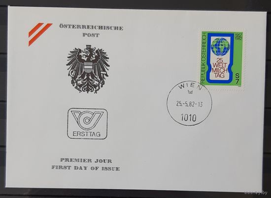 Конверт первого дня гашения 25.05.1982 - Австрия