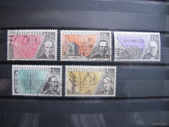 Серия марок ЧССР 'Изобретатели в области радиотехники' (отсутствует одна марка)