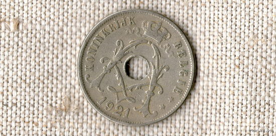 Бельгия 25 сантимов 1921 //(ON)