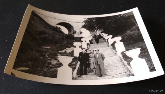 Фото 1950-е гг. Гродно Старый Замок ступеньки к Неману