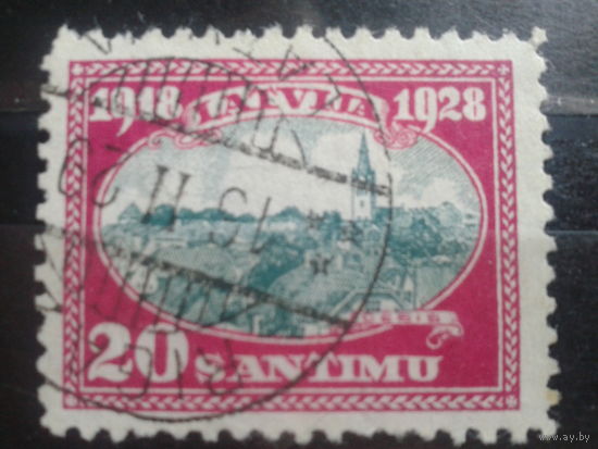 Латвия 1928 10 лет республике, Венден (Цесис)