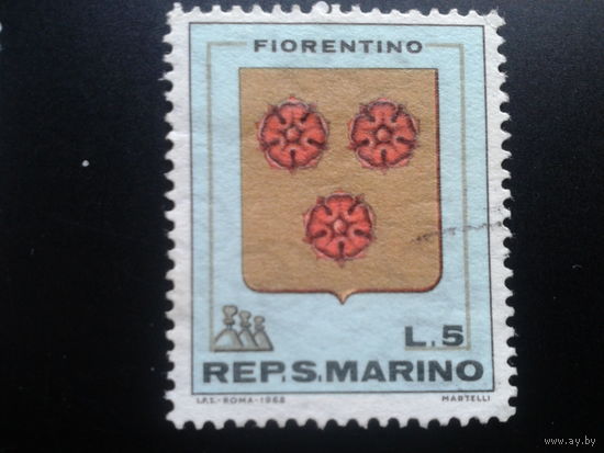 Сан-Марино 1968 герб города