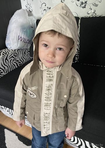 Куртка ветровка для мальчика 2-3 года хлопок 100% НОВАЯ