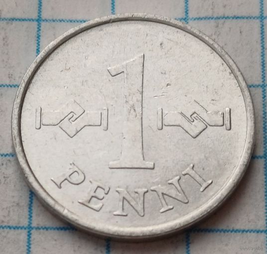 Финляндия 1 пенни, 1978     ( 2-3-6 )