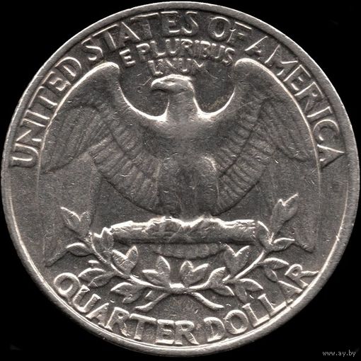 США 1 квотер (25 центов,1/4 доллара) 1984 г. (Р) КМ#164а (3-4)