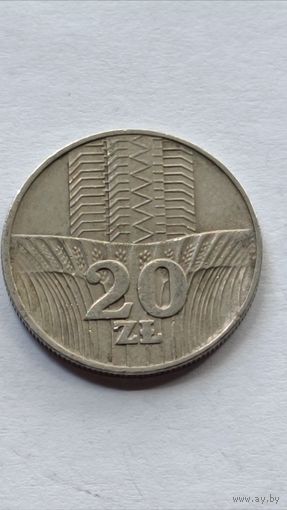 Польша.20 злотых 1976 года.
