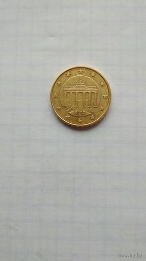 10 евроцентов 2002 г. (G) Германия.