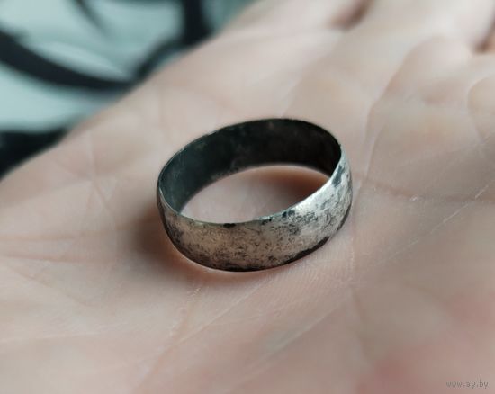 Кольцо старинное серебро клейма