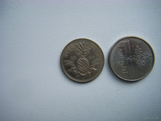 Багамские острова 5 центов 1969г.