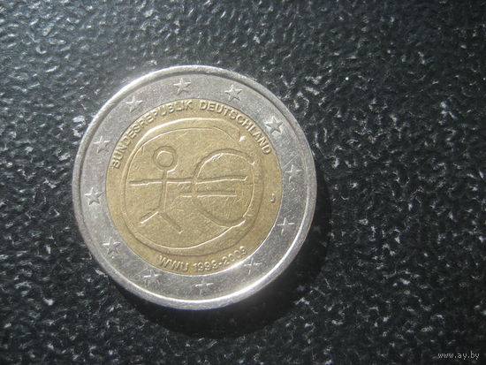 2 евро Германия 2009 10 безналичному евро человек J возможен обмен