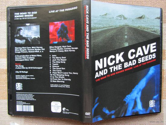 DVD NICK CAVE AND THE BAD SEEDS (The Road To God Knows Where – Live At The Paradiso)