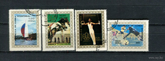Экваториальная Гвинея - 1976 - Летние Олимпийские игры - [Mi. 839-842] - полная серия - 4 марки. Гашеные.  (Лот 46AW)
