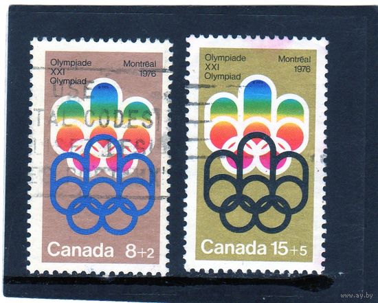 Канада. Ми-556, 558. Символ Монреальских игр Серия: Олимпийские игры, Монреаль 1976 (3-й выпуск)