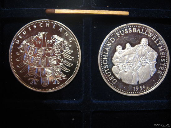 Германия 1995 год, серебро; цена за 2 штуки