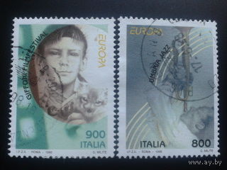 Италия 1998 Европа, кинофестиваль полная серия Михель-2,0 евро гаш
