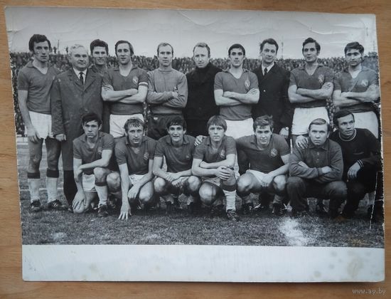Фото футбольной команды ЦСКА, чемпиона СССР 1970 года. 12.2х16.5 см