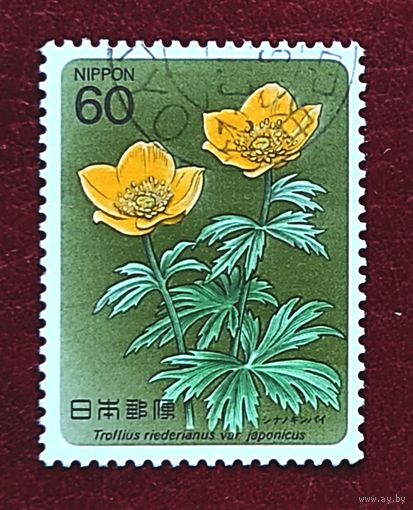 Япония, 1м гаш. цветы-3
