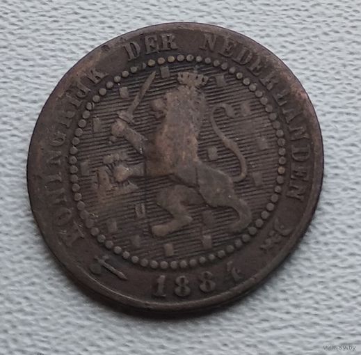 Нидерланды 1 цент, 1884 8-9-7