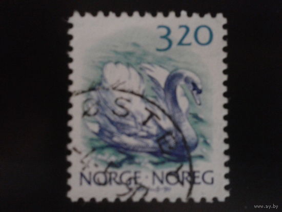 Норвегия 1990 лебедь