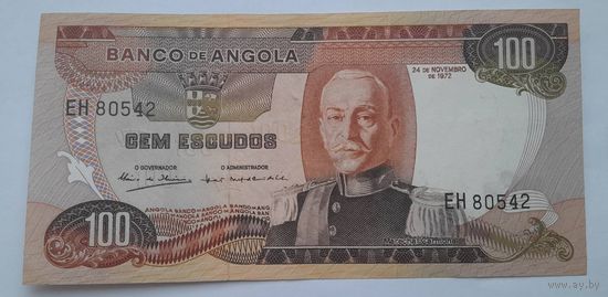 Ангола 100 эскудо 1972 года AU