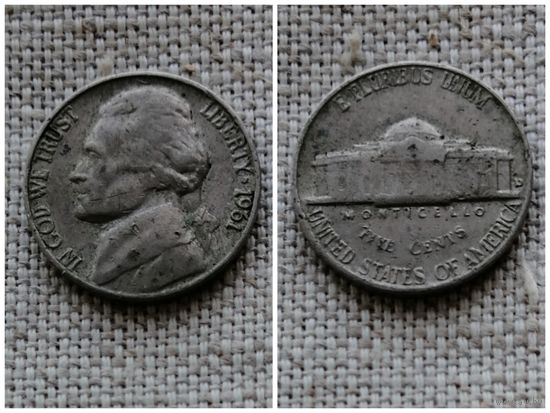 США 5 центов 1961 / Jefferson Nickel