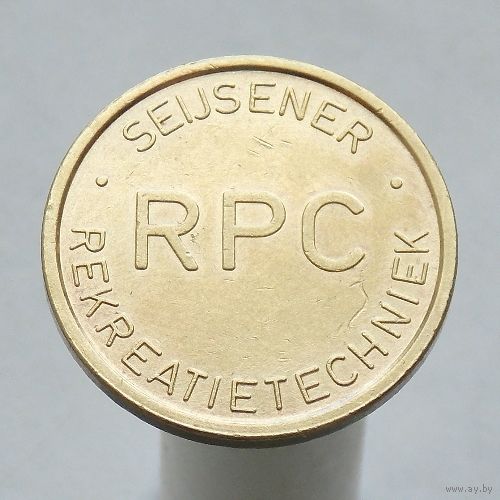 Голландский жетон RPC фирмы SEIJSENER REKREATIETECHNIEK для торговых автоматов